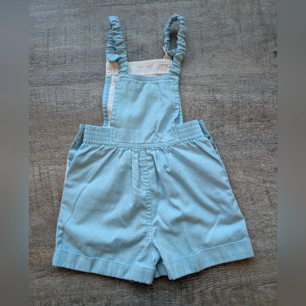 Vintage 80's Izod Lacoste Baby Overalls Jumper Unisex Size 4
